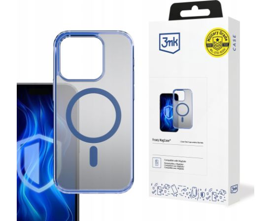 Apple iPhone 15 Pro - 3mk Frosty MagCase Blue Чехлы - альтернативные