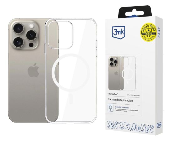 Apple iPhone 15 Pro - 3mk Clear MagCase Чехлы - альтернативные
