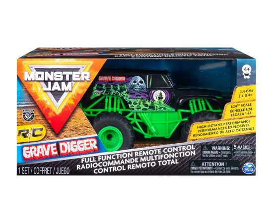 Spin Master Car RC MONSTER JAM 1:24 Grave Digger Mašīnas un piederumi