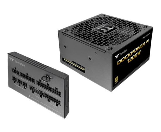Thermaltake Dockpower FI 1200W (black, 1x 12-pin high power GPU, 5x PCIe, cable management, 1200 watts) Datoru barošanas bloki