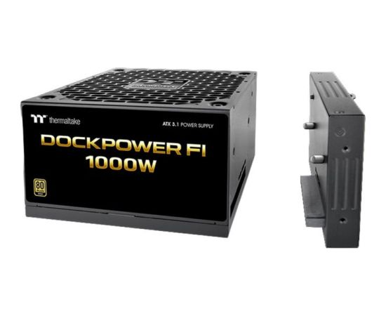 Thermaltake Dockpower FI 1000W (black, 1x 12-pin high power GPU, 5x PCIe, cable management, 1000 watts) Datoru barošanas bloki
