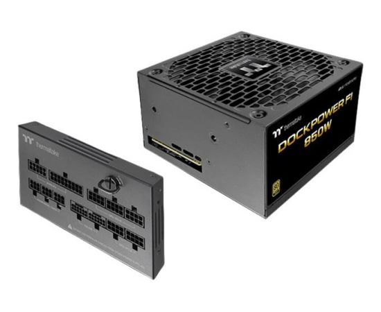 Thermaltake Dockpower FI 850W (black, 1x 12-pin high power GPU, 4x PCIe, cable management, 850 watts) Datoru barošanas bloki