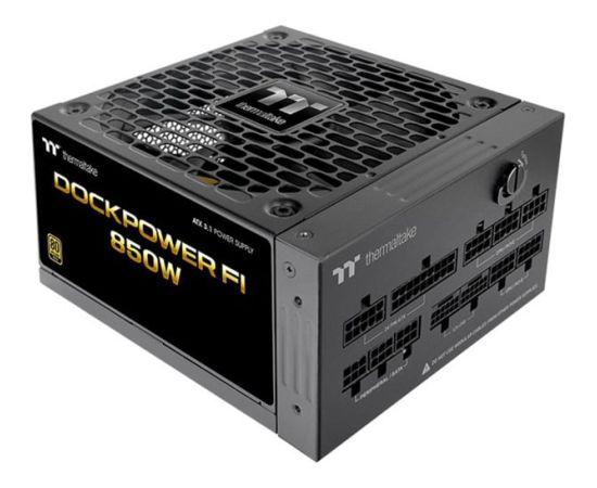 Thermaltake Dockpower FI 850W (black, 1x 12-pin high power GPU, 4x PCIe, cable management, 850 watts) Datoru barošanas bloki