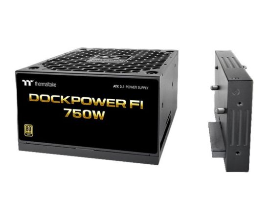 Thermaltake Dockpower FI 750W (black, 1x 12-pin high power GPU, 4x PCIe, cable management, 750 watts) Datoru barošanas bloki