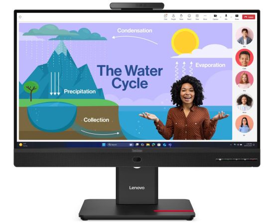 Lenovo ThinkVision T24D-4v (61 cm (23.8 inches), black, FullHD, IPS, webcam, microphone, 120Hz panel) Monitori