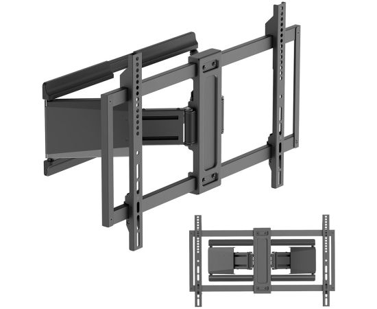 Maclean TV Mount / Bracket, max. VESA 600x400, 37-90", max. load 65 kg, black, MC-881 N TV un monitoru stiprinājumi, kronšteini