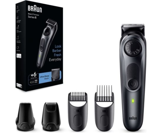 BRAUN BT5441 5.sērija wet&dry bārdas un matu trimmeris Волосы, борода, триммеры для тела