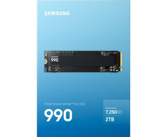 SSD SAMSUNG 990  2 TB M.2 PCI Express 4.0 NVMe Yes Write speed 6450 MB/s Read speed 7250 MB/s MTBF 1500000 h Box MZ-V9V2T0BW SSD Cietie Diski (Solid state drive)
