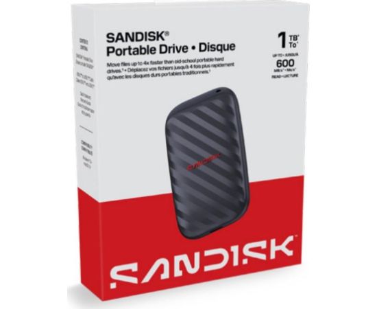 External SSD SANDISK Read speed 600 MB/s  1 TB SDSSDE10 SDSSDE10-1T00-G25 Внешние жесткие диски