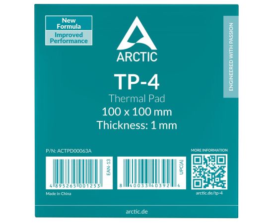 CPU COOLER ACC THERMAL PAD/100X100X1.0 ACTPD00063A ARCTIC Jaunumi - Datori