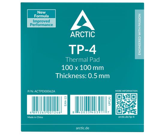 CPU COOLER ACC THERMAL PAD/100X100X0.5 ACTPD00062A ARCTIC Jaunumi - Datori