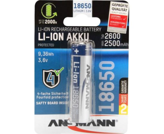 Ansmann akumulators 18650 2500mAh Jaunumi - Datori