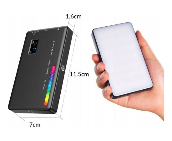 Apexel LED 140 Rgb / 3100 Mah 1/4"" Iso 3D (APL-FL07) Jaunumi - Datori