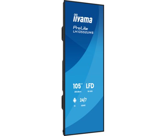 Монитор iiyama signage display киоск 2,66 м (104.6") Wi-Fi 500 cd/m UltraWide 5K HD встроенный процессор Android 24/7 LED / LCD мониторы