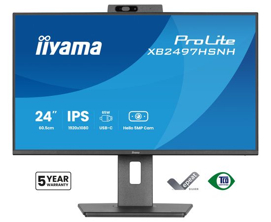 Монитор iiyama IIYAMA 60.5cm (24") XB2497HSNH-B1 16:10 HDMI+DP+USB-C LED / LCD мониторы