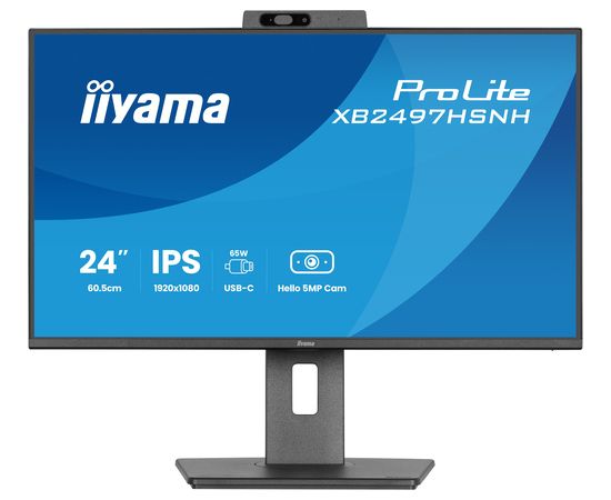 Монитор iiyama IIYAMA 60.5cm (24") XB2497HSNH-B1 16:10 HDMI+DP+USB-C LED / LCD мониторы