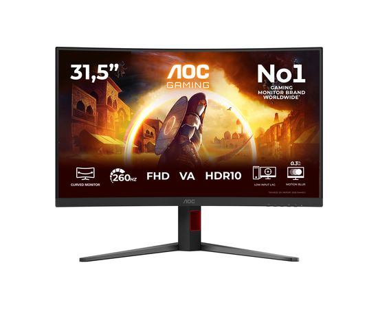 Монитор AOC AOC G4 C32G4Z 80 см (31.5") 1920 x 1080 px Black, Red LED / LCD мониторы