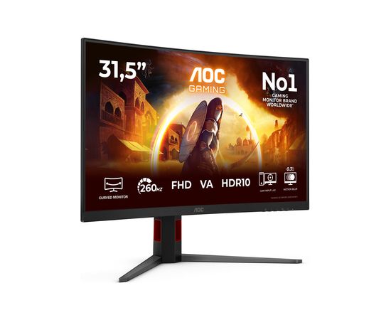 Монитор AOC AOC G4 C32G4Z 80 см (31.5") 1920 x 1080 px Black, Red LED / LCD мониторы