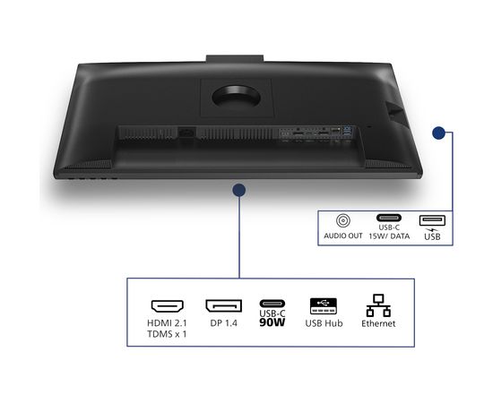 Монитор Philips Philips 3000 series 27B2U3601H/00 компьютерный 68,6 см (27") 2560 x 1440 px Quad HD LCD Black LED / LCD мониторы