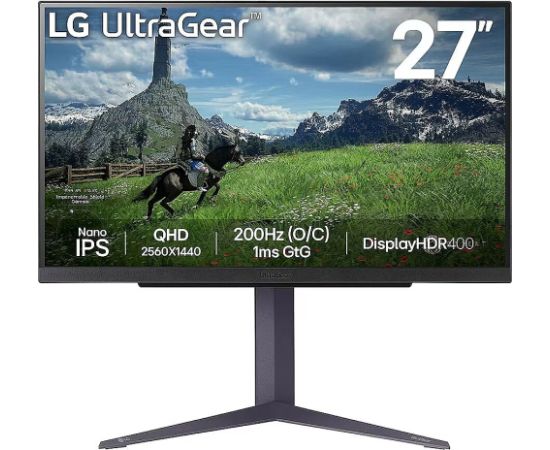 LG UltraGear 27GS85Q 27" QHD Nano 180Hz Gaming Monitor LED / LCD мониторы