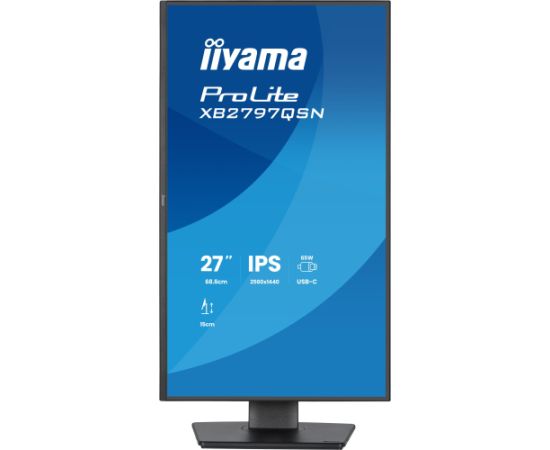 IIYAMA 68.6cm (27")   XB2797HSN-B1 16:9 HDMI+DP+2xUSB-C IPS LED / LCD мониторы