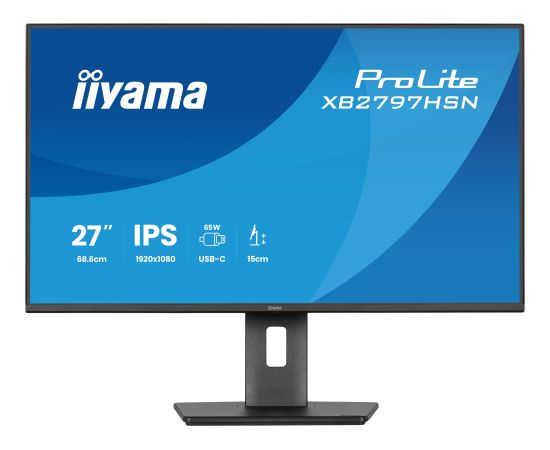 IIYAMA 68.6cm (27")   XB2797HSN-B1 16:9 HDMI+DP+2xUSB-C IPS LED / LCD мониторы