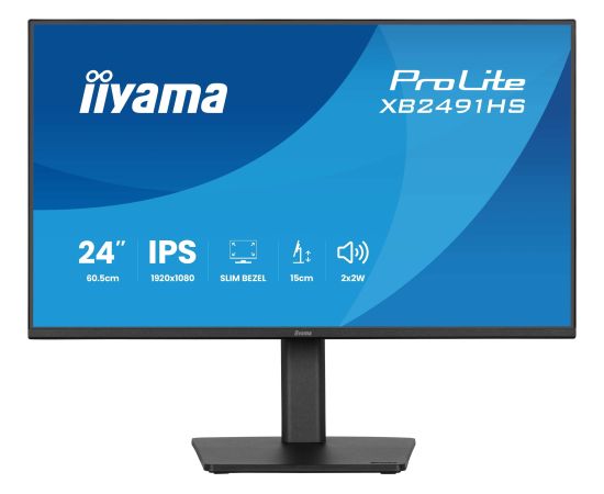 IIYAMA 60,5cm (23,8") XB2491HS-B1 16:9 HDMI+DP IPS Speaker Monitori
