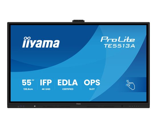 Монитор iiyama IIYAMA 138.8cm(55") TE5513A-B2AG 16:9 Сенсорный 2xHDMI+DP+2xUSBC (доставка) LED / LCD мониторы