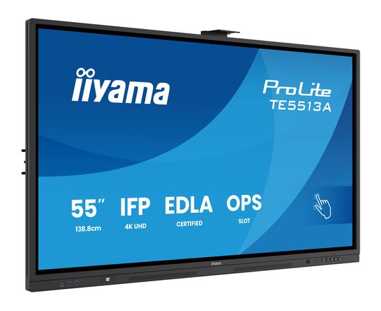 Монитор iiyama IIYAMA 138.8cm(55") TE5513A-B2AG 16:9 Сенсорный 2xHDMI+DP+2xUSBC (доставка) LED / LCD мониторы
