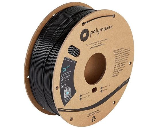 Polymaker ABS materiāls PolyLite Black, 1kg 3D Printeri un lāzergravētāji