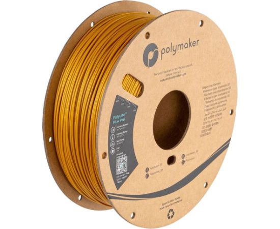Polymaker PLA materiāls PolyLite PRO Gold, 1kg 3D Printeri un lāzergravētāji