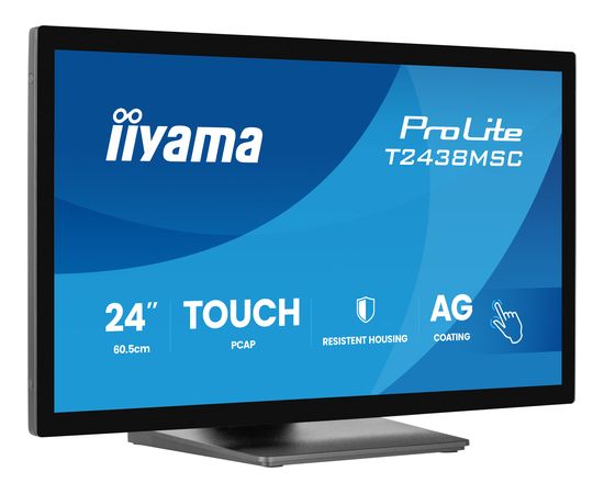 IIYAMA 60.5cm (23,8") T2438MSC-B2 16:9  M-Touch HDMI+DP+USB LED / LCD мониторы