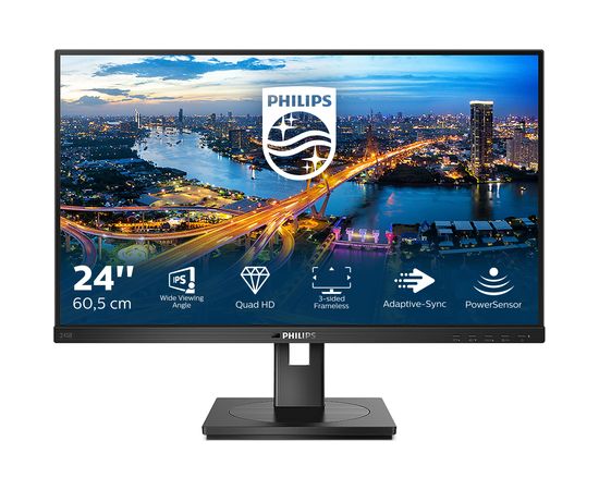 Philips 60,5cm (23,8") 245B1 16:09 DVI+HDMI+DP+USB IPS LED / LCD мониторы