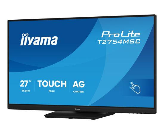 IIYAMA 68.6cm (27")   T2754MSC-B2AG 16:9  M-Touch VGA+HDMI Monitori