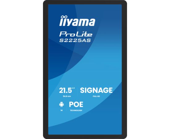 IIYAMA  54,6m (21,5") S2225AS-B1P   16:9 USB-C IPS LED / LCD мониторы
