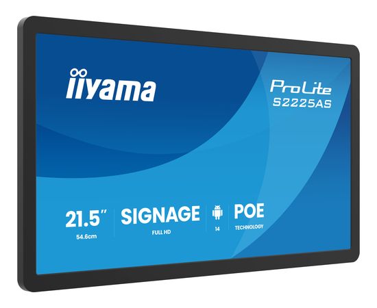 IIYAMA  54,6m (21,5") S2225AS-B1P   16:9 USB-C IPS LED / LCD мониторы