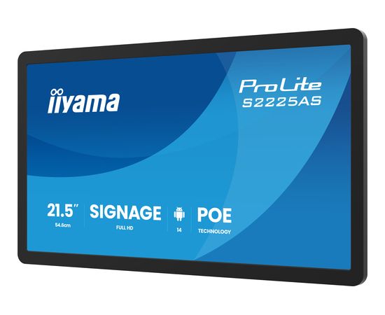 IIYAMA  54,6m (21,5") S2225AS-B1P   16:9 USB-C IPS LED / LCD мониторы