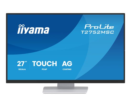 IIYAMA 68.6cm (27")   T2752MSC-W1AG 16:9 Touch HDMI+DP+2xUSB LED / LCD мониторы