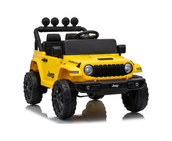 Lean Cars Jeep Rubicon DK-JWR558 24V Yellow Battery-Powered Vehicle Jaunumi, Bērnu preces