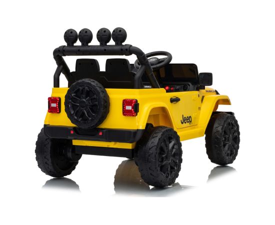Lean Cars Jeep Rubicon DK-JWR558 24V Yellow Battery-Powered Vehicle Jaunumi, Bērnu preces