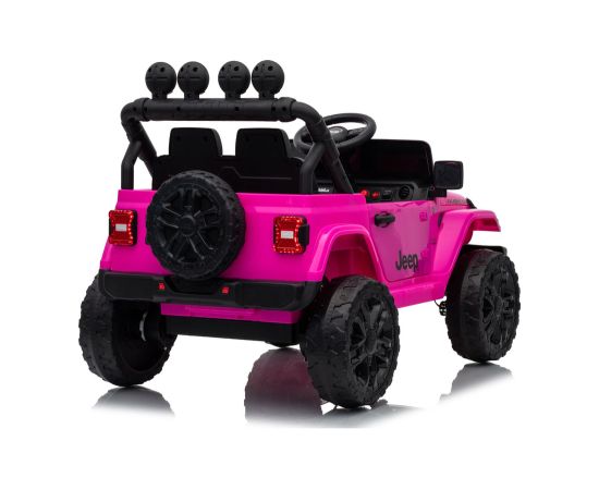 Lean Cars Jeep Rubicon DK-JWR558 24V Pink Battery-Powered Vehicle Jaunumi, Bērnu preces