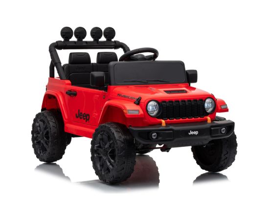 Lean Cars Jeep Rubicon DK-JWR558 24V Red Battery-Powered Vehicle Jaunumi, Bērnu preces