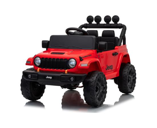 Lean Cars Jeep Rubicon DK-JWR558 24V Red Battery-Powered Vehicle Jaunumi, Bērnu preces