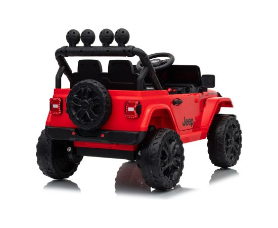 Lean Cars Jeep Rubicon DK-JWR558 24V Red Battery-Powered Vehicle Jaunumi, Bērnu preces
