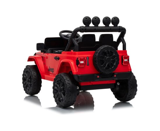 Lean Cars Jeep Rubicon DK-JWR558 24V Red Battery-Powered Vehicle Jaunumi, Bērnu preces