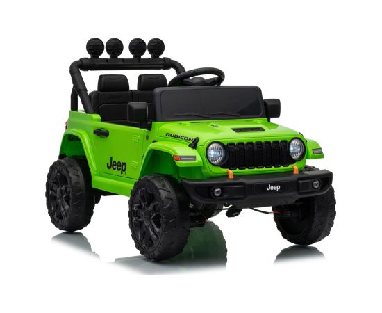 Lean Cars Jeep Rubicon DK-JWR558 24V Green Battery-Powered Vehicle Jaunumi, Bērnu preces