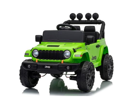 Lean Cars Jeep Rubicon DK-JWR558 24V Green Battery-Powered Vehicle Jaunumi, Bērnu preces