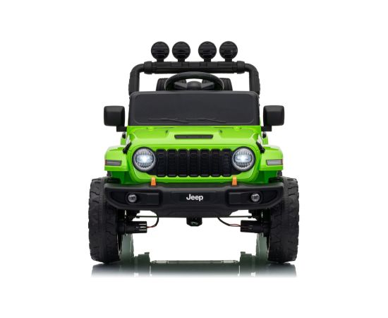 Lean Cars Jeep Rubicon DK-JWR558 24V Green Battery-Powered Vehicle Jaunumi, Bērnu preces