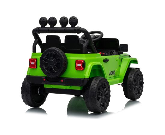 Lean Cars Jeep Rubicon DK-JWR558 24V Green Battery-Powered Vehicle Jaunumi, Bērnu preces