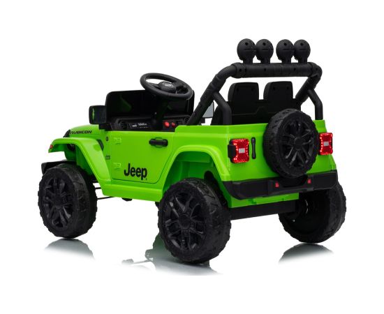 Lean Cars Jeep Rubicon DK-JWR558 24V Green Battery-Powered Vehicle Jaunumi, Bērnu preces